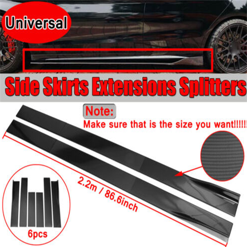 6PCS CAR SIDE SKIRT  S The length of the 220cm