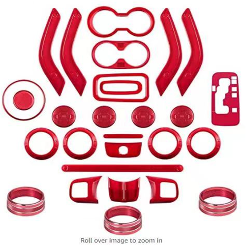 Fit Jeep Wrangler 28 PCS Interior Decoration Trim Kit